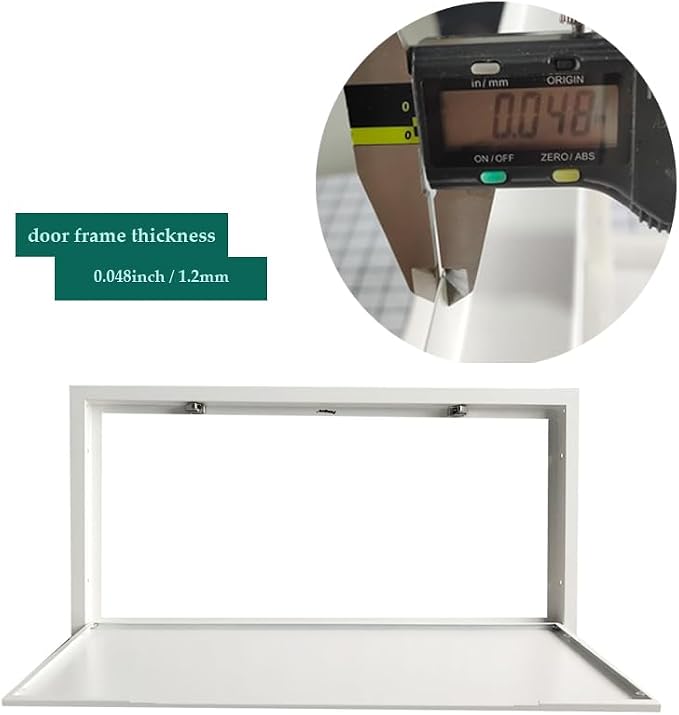 Fengze Thicken Metal Access Panel 14" x 29" Spring Lock No Key Needed Strong - Image 2