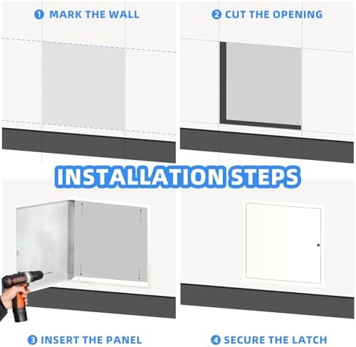14" x 14" Metal Access Panel, 1MM Thickened Access Panel - Image 5