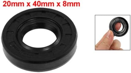 uxcell Metric Rotary Shaft Oil Seal 20x40x8mm TC Double Lips Rubber - Image 2