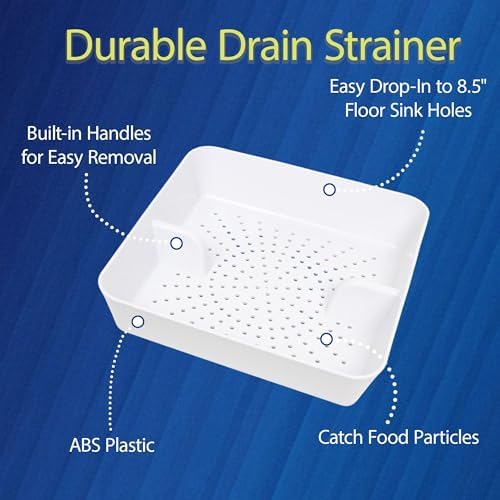 GSW 4 Pcs FS-PB ABS Plastic Floor Sink Drain Strainer Drop-in Basket, Catch - Image 3