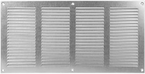 Repa Market Air Vent Cover 16x8 Inch Galvanized Steel Louvered Grill Cover by RepaMarket