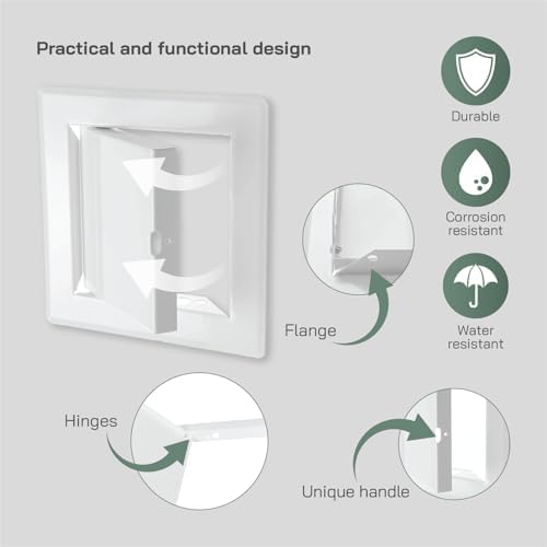 Vent Systems 4'' x 4'' Inch White - Image 3