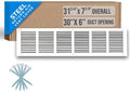 Fits 30x6 Duct Opening | Steel Return Air Grille by Handua | Vent Cover Grill by Handua