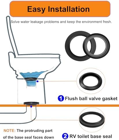 RV Toilet Seal Kit Replacement for Thetford Toilet Parts - Image 4