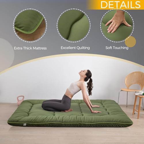 MAXYOYO 6" Extra Thick Japanese Floor Mattress Full Folding Futon Mattress - Image 3