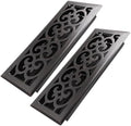 Howeall 4x12 Inches 2 Pack Heavy Duty Walkable Floor Register Easy Adjust Air by Howeall