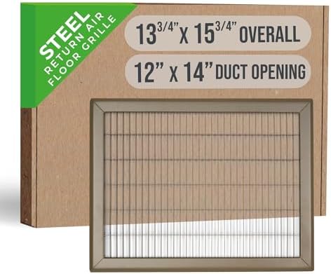 Fits 12x14 and 14x12 Duct Opening | Return Air Floor Grille by Handua | by Handua