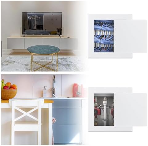 2Pcs Self Adhesive Access Door Panels, 6 x 6 inch Surface-Mounted Wall Hole - Image 7