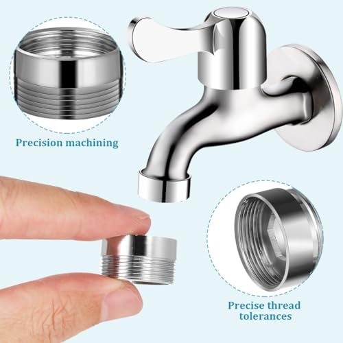 OSALADI Faucet Adapter Kit 8 Pcs Male to Female Faucet Adapter - Image 3