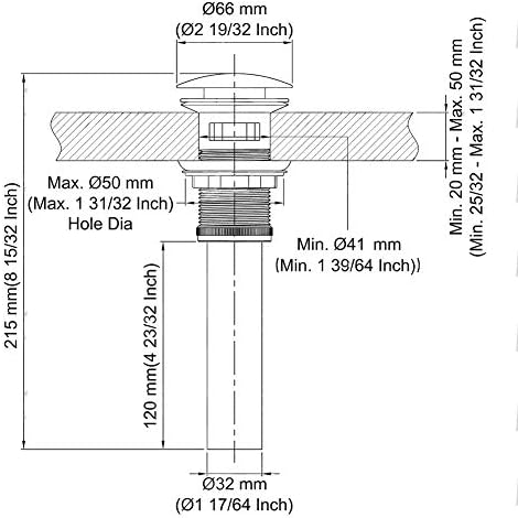 Bathroom Sink Drain with Strainer Basket Hair Catcher Anti-Explosion Anti Clog - Image 2