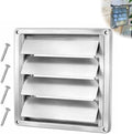 6" Metal Outdoor Dryer Vent Cover, Stainless Steel Exhaust Vent Hood by Swess