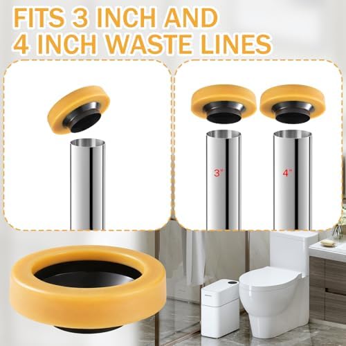 10 Pack Toilet Wax Ring Extra Thick Toilet Bowl Wax Ring Gasket Fits 3-inch and - Image 5