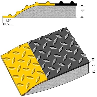 Rhino Mats DTT24DSBYX31 Diamond Plate Anti-Fatigue Mat, 2 FT. x 31 FT. x 1 in. - Image 6
