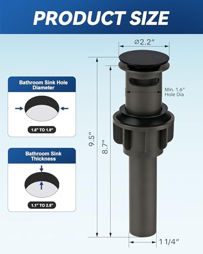 ARCORA Bathroom Sink Drain - Image 6