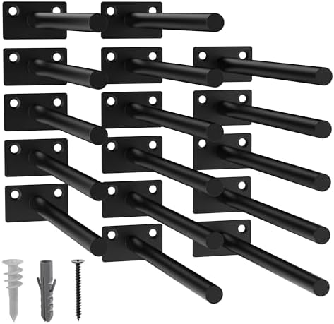 LEOPO 16-Pack 8 inch Floating Shelf Brackets, Hidden Shelf Bracket by FinestHomeDecor