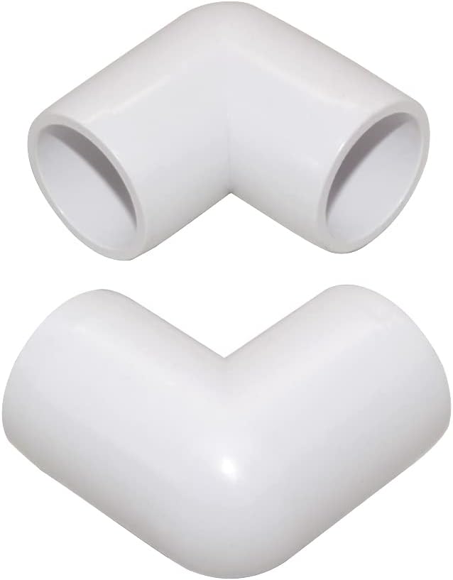 1-1/4" 90 Degree PVC Elbow Fitting, Furniture Grade 2 Way Right Angle Elbow - Image 4
