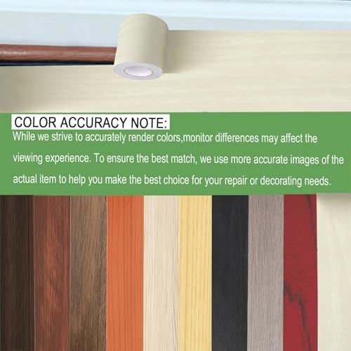 Wood Grain Repair Tape, 5.9 inch X 32ft Self Adhesive Wood Colored Tape - Image 3