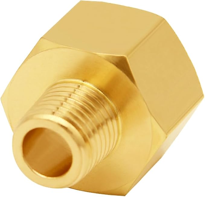 Uenede Brass 3/4" NPT Female to 1/2" NPT Male Reducer Adapter - Image 4