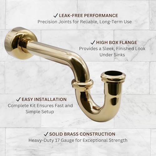 Westbrass D400-1-01 1-1/2" OD 17 gauge P-Trap - Image 6