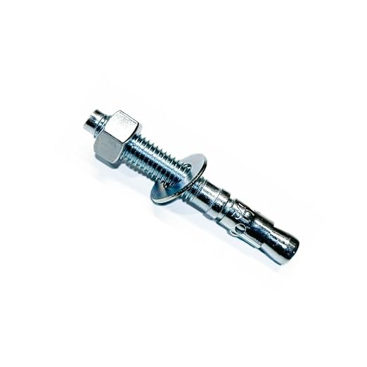 MIGHTY FASTENERS Zinc-Plated Steel Wedge Anchors, 1/2" X 5" by We%E2%80%99reFastenedtoYourNeeds