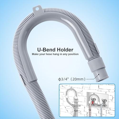 Elyfree Washer Drain Hose, 8Feet Flexible Washing Machine Drain Hose Universal - Image 5