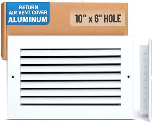 Fits 10x6 Hole | Aluminum Return Air Grille by Handua | Vent Cover Grill by Handua