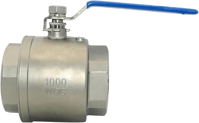 DAN SPEED 4" NPT Female 316 Stainless Steel Full Port Ball Valve Vinyl Handle - Image 3