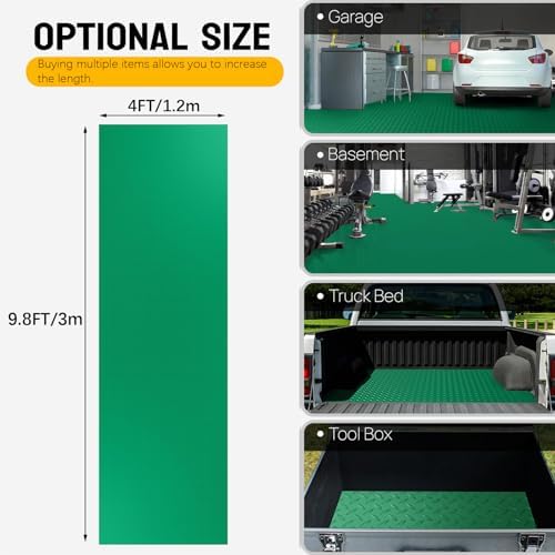 Industrial PVC Diamond-Plate Surface Matting, 4FT×9.8FT Anti-Slip Floor Mat Roll - Image 5