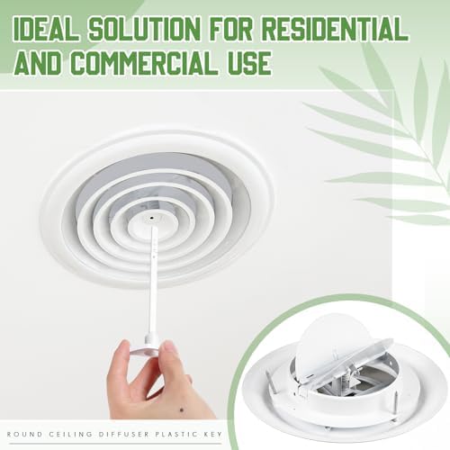 Therwen 4 Set 8 Inch Round Ceiling Diffuser Vent Cover - Image 6