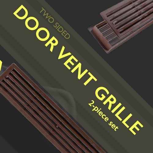 17.7 x 3.6 Inch Door Vent Cover – Two-Sided Brown Plastic Vent Cover - Image 6