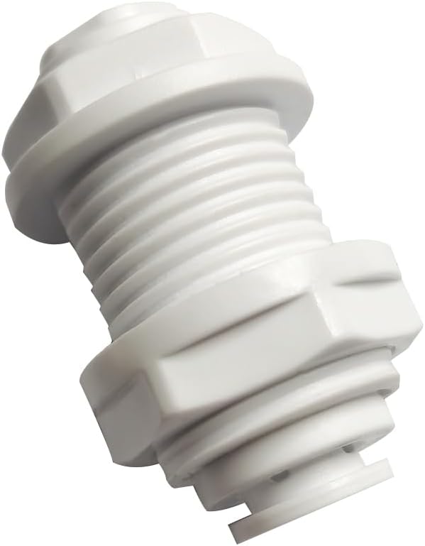 Food-Grade Quick Connector Push-In Tube Fitting, 5/16" to 1/4" Bulkhead by YZMSZ