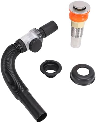 Bathroom Sink Drain Kit PP and Stainless Steel P Trap Tubing 1 1 4 2 2 Inch - Image 6