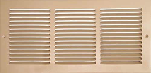 HVAC Premium 30'' x 8'' Flat Stamped Steel Return Air Grille by HVACPremium