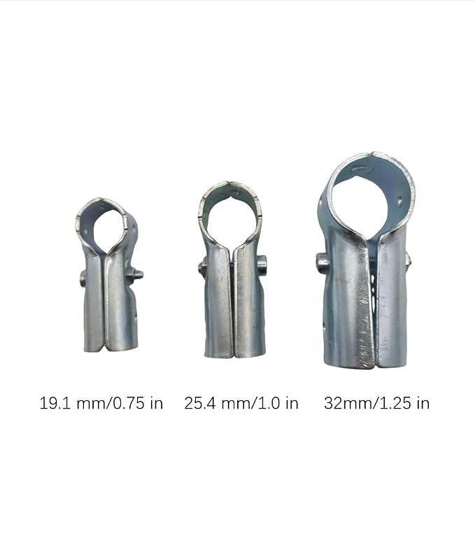 6 Pcs T Pipe Connector Tee Clamp Fittings, Fit OD 3/4 inch Carbon Steel End - Image 4