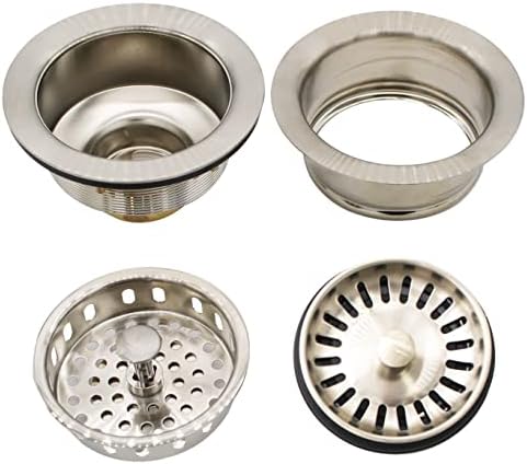 Westbrass CO2165S-07 COMBO PACK 3-1/2" Post Style Large Kitchen Sink Basket - Image 3