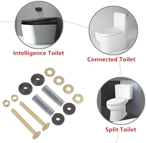 2 Pack Universal Toilet Tank to Bowl Bolt Kits, antfees Heavy Duty Toilet Seat - Image 7