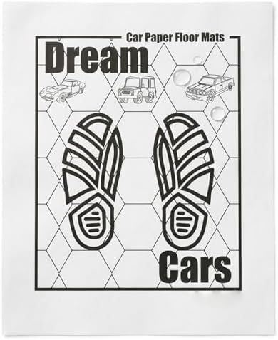 Car Paper Floor Mats Disposable, All-Weather Mats, Waterproof Trim-to Fit by CarPaperFloorMats