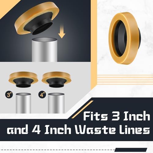 Marsui 20 Pack Toilet Wax Ring Thick Toilet Bowl Wax Ring Gasket - Image 3