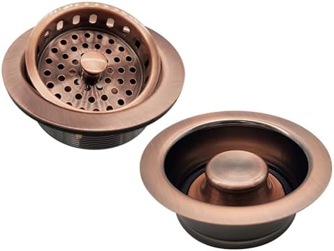 Westbrass D2165-11 Post Style Large Kitchen Basket Strainer by Westbrass