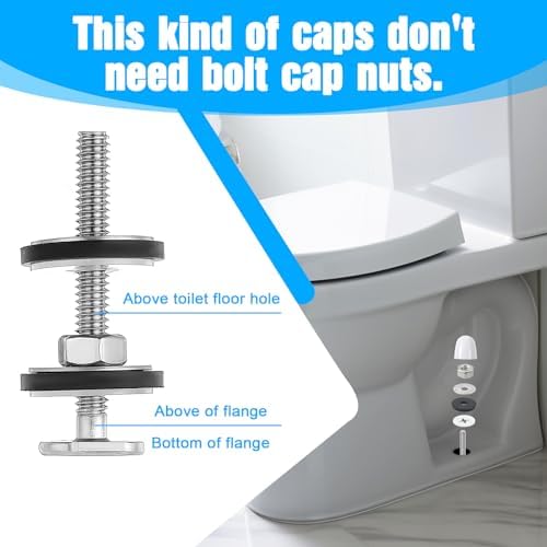 Toilet Floor Bolts and Caps Set Universal Toilet Floor Bolts and Caps Set - Image 5