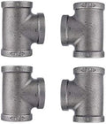 PIPE DECOR 1" Tee Fitting, Malleable Iron, Fits One Inch Diameter Black Steel by PipeD%C3%A9cor