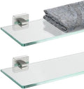 JQK Bathroom Glass Shelf, Floating Tempered Glass Shower Storage 20 by 5 inches by Homeimprovement