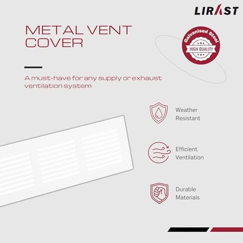 18x2 Vent Cover with Built-in Screen - Image 2