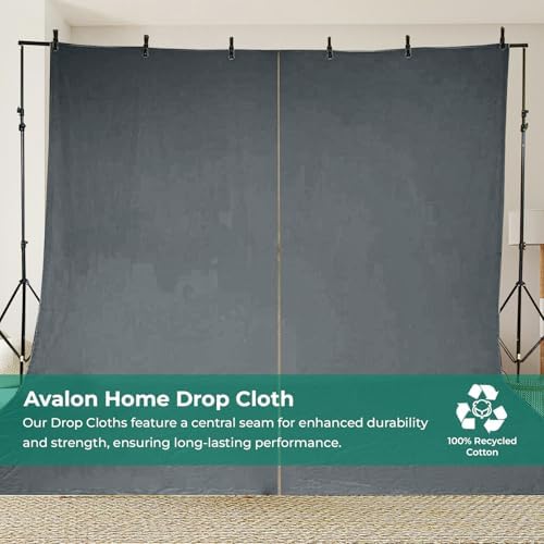 Canvas Drop Cloth for Painting 9x6 feet Pack of 2-8oz Painters Drop Cloths for - Image 7
