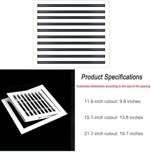 Air Return Vent Cover Decorative Aluminum Gable Vent Cutout 20x20 in - Image 6
