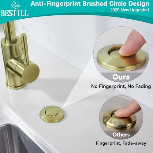 BESTILL Sink Top Garbage Disposal Air Switch Button - Image 2