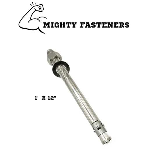 Mighty Fasteners Wedge Anchors – Heavy-Duty 304 Stainless Steel Expansion Bolts - Image 2