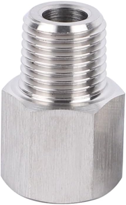 Stainless Steel 304 1/2" NPT Female x M27*1.5 Male Pipe Adapter 1pc - Image 3