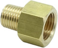 1 Piece 1/4" NPT Pipe Male x M16 x1.5 Female Metric Gauge Adapter Brass by CDQBWKJGFJ