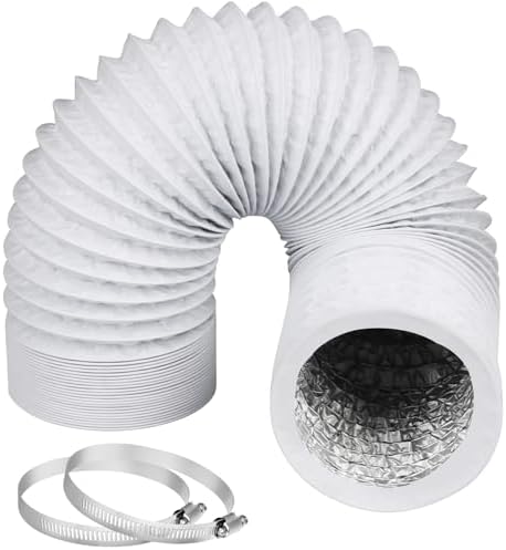 Omont Dryer Vent Hose 4 Inch 5FT Flexible Dryer Ducting Tube Air Duct Aluminum by Omont